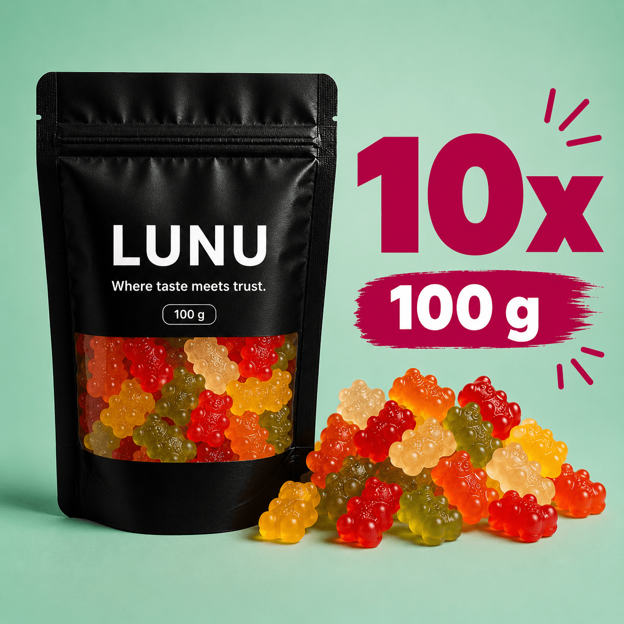 Fruchtgummi: Gummy Bears 10 x 100g
