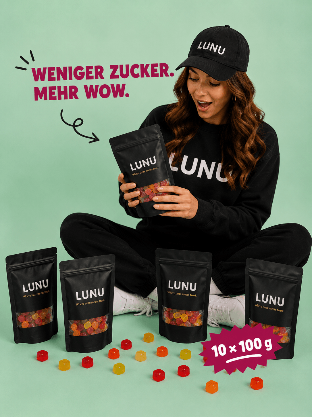 Fruchtgummi - Ohne Zucker 10 x 100g