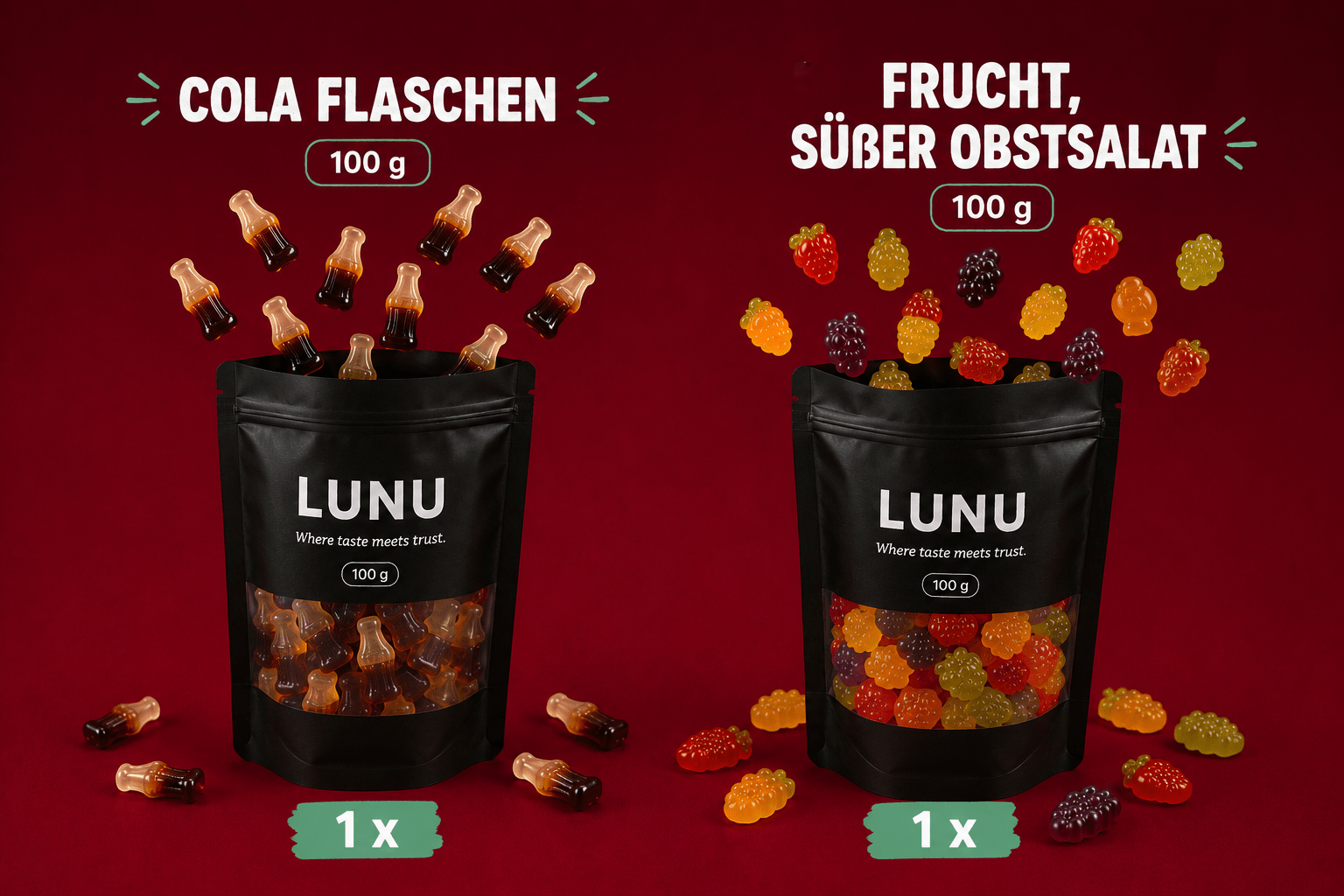 Mix Fruchtgummi: Starterset 7 x 100g