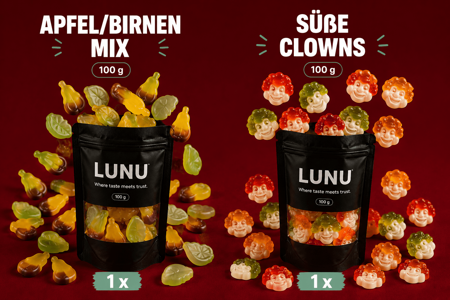 Mix Fruchtgummi: Starterset 7 x 100g