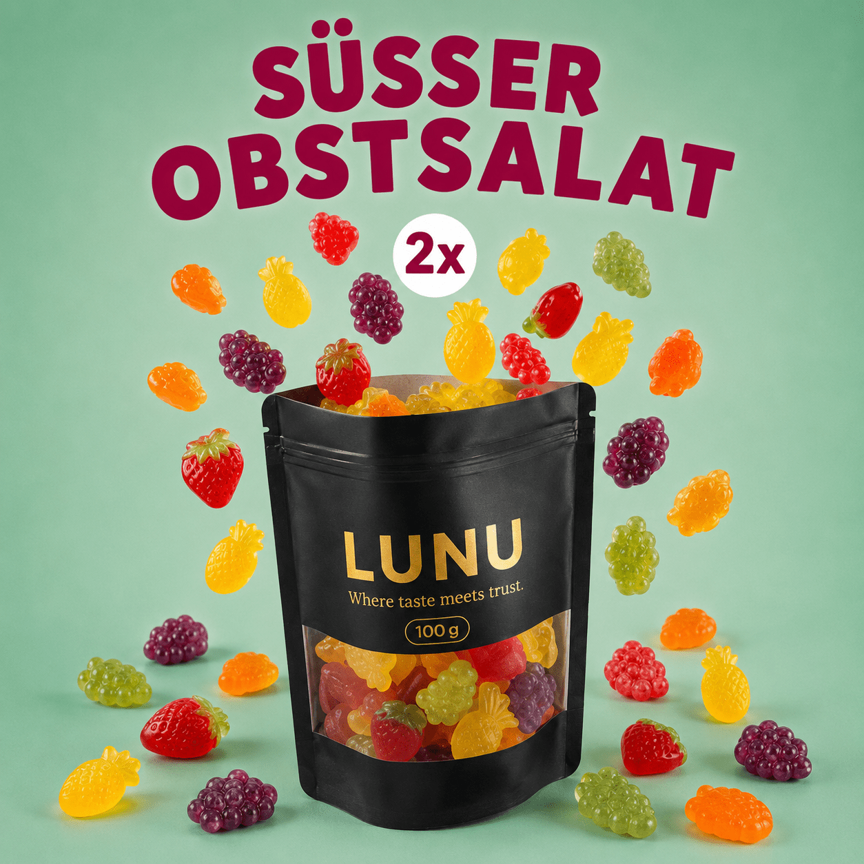 Mix Zuckerfrei Starterpaket - Fruchtgummis 10 x 100g