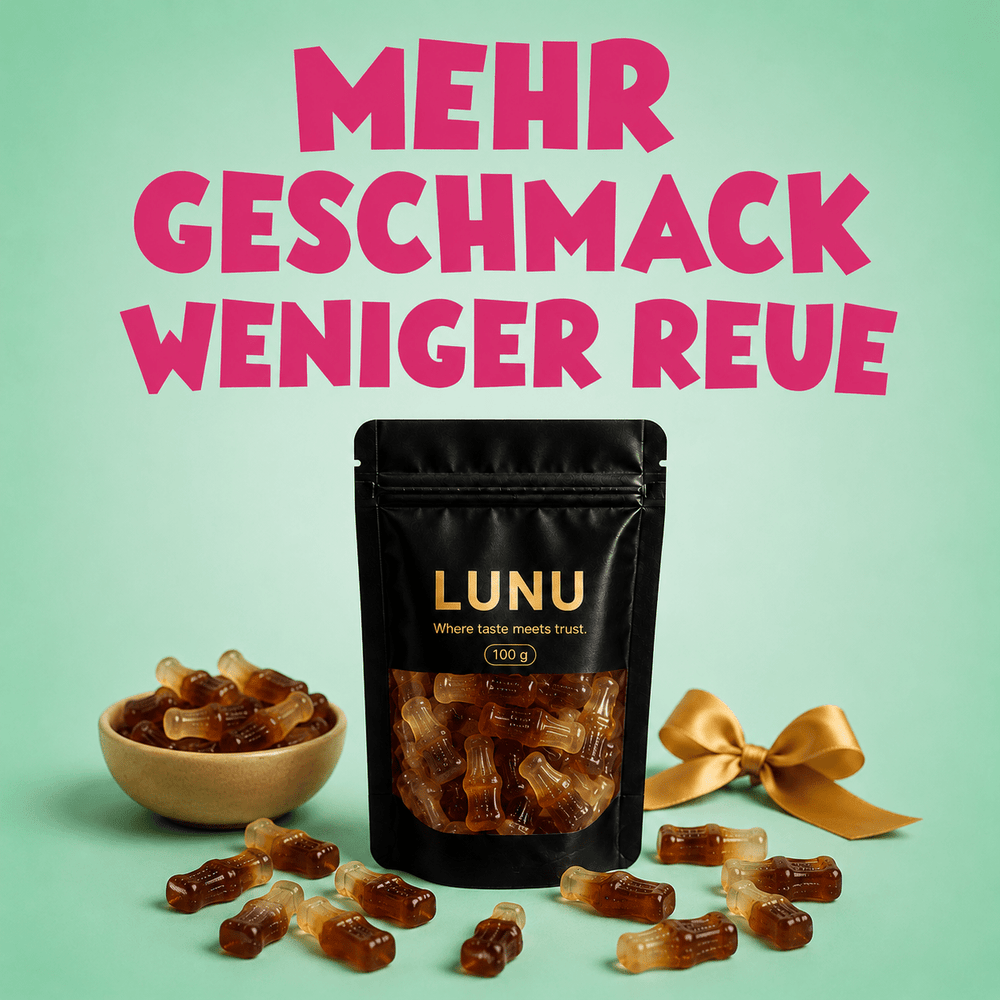 Zuckerfreie Cola Flaschen 10 x 100g